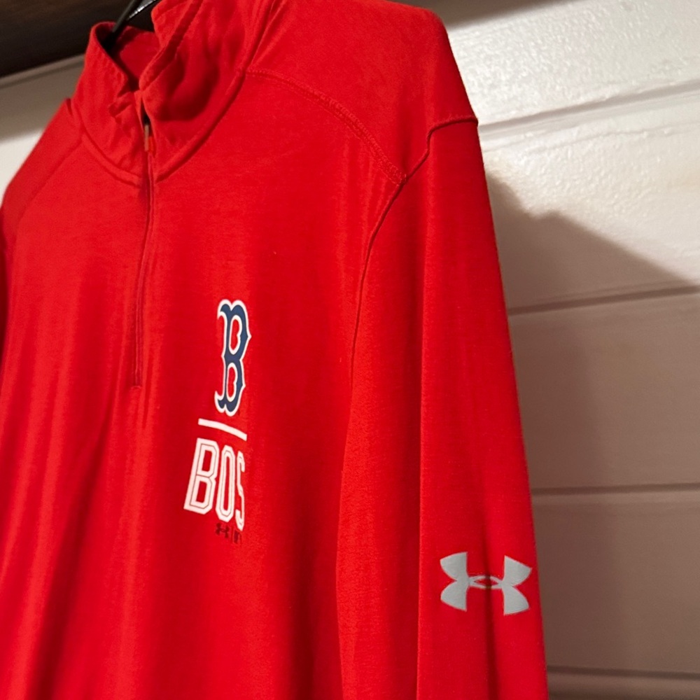 Under Armour Red Boston Red Sox Pullover